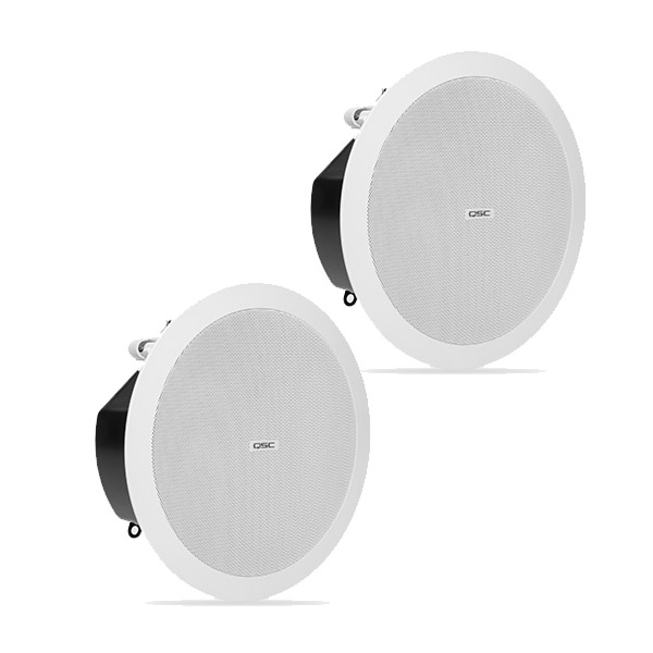 QSC AD-C4T-LP 4.5" 150° conical DMT QSC AD-C4T-LP ลำโพงติดเพดาน 2 ทาง ขนาด 4.5 นิ้ว 30 วัตต์ แบบไลน์โวลล์ 70V/100V QSC AD-C4T-LP ceiling speaker