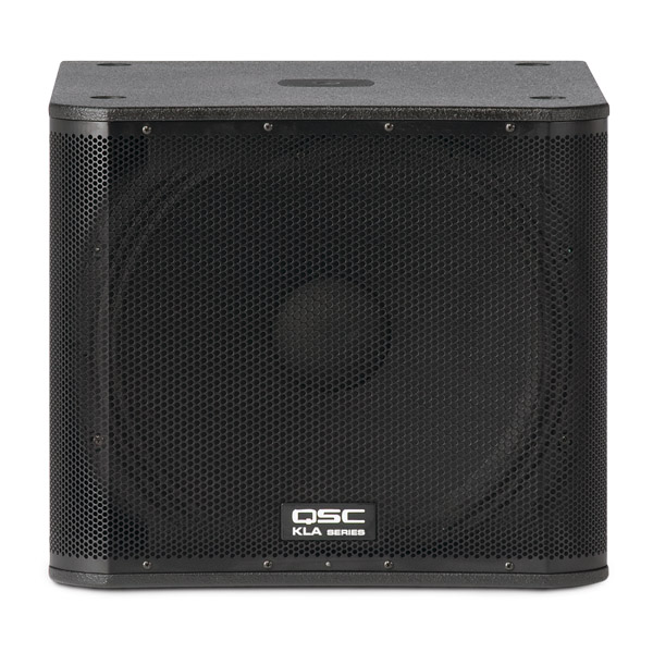 QSC KLA181 ตู้ลำโพงซับวูฟเฟอร์ไลน์อาร์เรย์ มีแอมป์ในตัว 18 นิ้ว คลาส D 1000W ตอบสนองความถี่ 38 Hz QSC KLA181 ลำโพง Line Array Active Flying Subwoofer