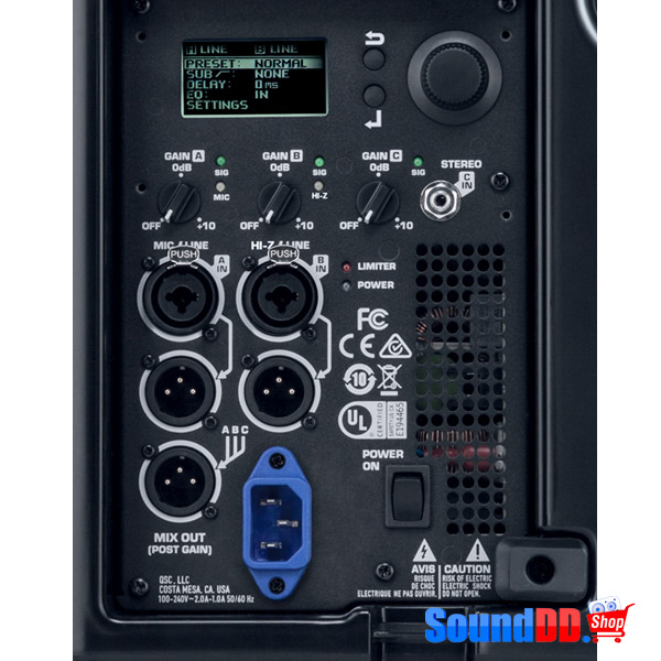 QSC K10.2 Active 8" Loudspeaker QSC K10.2 ตู้ลำโพงมอนิเตอร์ เวที มีแอมป์ในตัว 2 ทาง 10 นิ้ว คลาส D 2000W ความถี่ 56 Hz - 20 kHz QSC K10.2 ลำโพง Active
