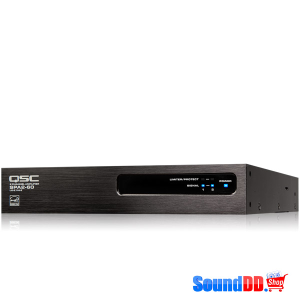 QSC SPA2-60 EnergyStar Power Amplifier QSC SPA2-60 เครื่องขยายเสียง 2 ชาเเนล คลาส D 60 วัตต์ ที่ 8 โอมห์ QSC SPA2-60 เพาเวอร์แอมป์ ขยายเสียง