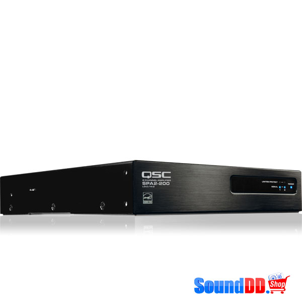 QSC SPA2-200 EnergyStar Power Amplifier QSC SPA2-200 เครื่องขยายเสียง 2 ชาเเนล คลาส D 200 วัตต์ ที่ 8 โอมห์ QSC SPA2-200 เพาเวอร์แอมป์ ขยายเสียง