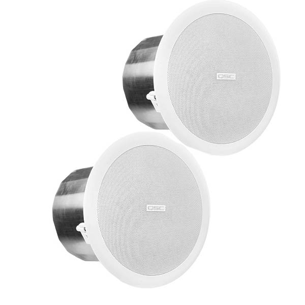 QSC AC-C6T 6.5" Full-range, 110° conical QSC AC-C6T ลำโพงติดเพดาน ขนาด 6.5 นิ้ว 30 วัตต์ แบบไลน์โวลล์ 70V/100V QSC AC C6T ceiling speaker