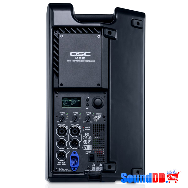 QSC K8.2 Active 8" Loudspeaker QSC K8.2 ตู้ลำโพงมอนิเตอร์ เวที มีแอมป์ในตัว 2 ทาง 8 นิ้ว คลาส D 2000W ตอบสนองความถี่ 59 Hz - 20 kHz QSC K8.2 ลำโพง Active