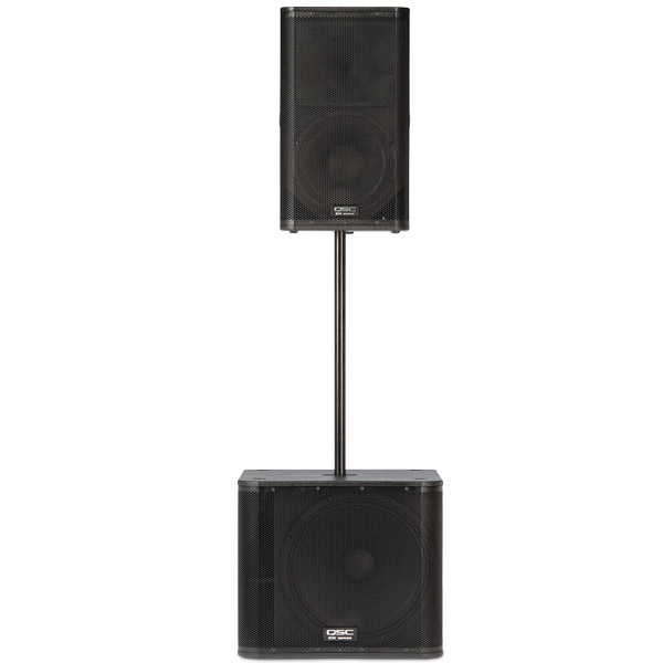 QSC KW122 ตู้ลำโพงมอนิเตอร์ เวที มีแอมป์ในตัว 2 ทาง 12 นิ้ว คลาส D 1000W ความถี่ 53 Hz to 18 kHz QSC KW122 ลำโพง Active Powered, 12" 2-way, 75° conical DMT