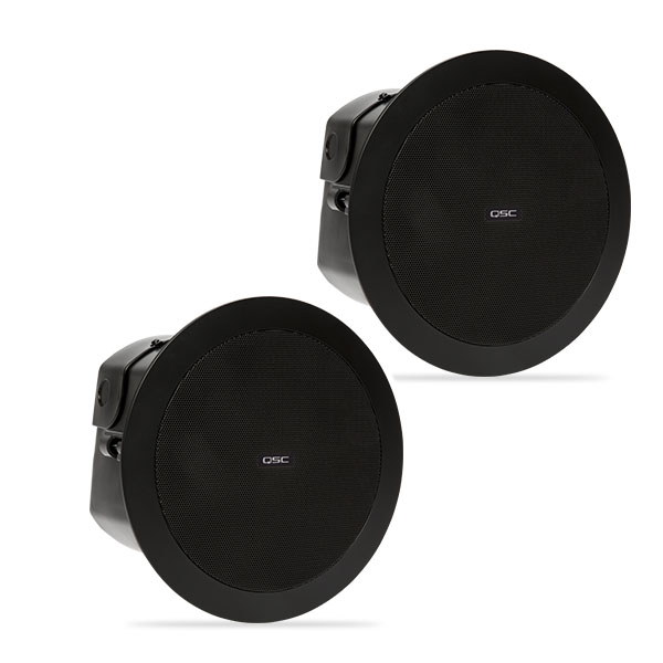 QSC AD-C4T 4.5" Full-range, 150° conical QSC AD-C4T ลำโพงติดเพดาน 2 ทาง ขนาด 4.5 นิ้ว 30 วัตต์ แบบไลน์โวลล์ 70V/100V QSC AD-C4T ceiling speaker