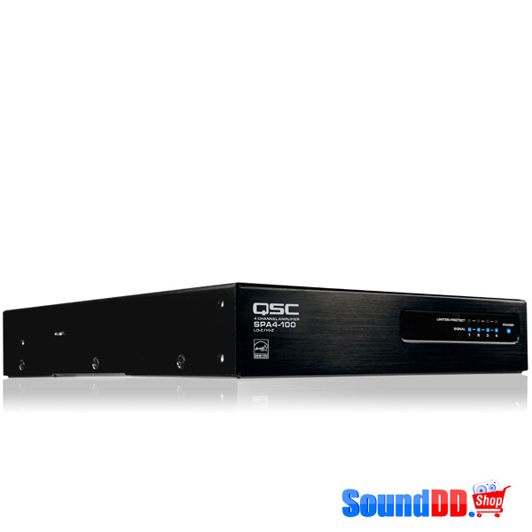 QSC SPA4-100 EnergyStar Power Amplifier QSC SPA2-100 เครื่องขยายเสียง 4 ชาเเนล คลาส D 100 วัตต์ ที่ 8 โอมห์ QSC SPA4-100 เพาเวอร์แอมป์ ขยายเสียง