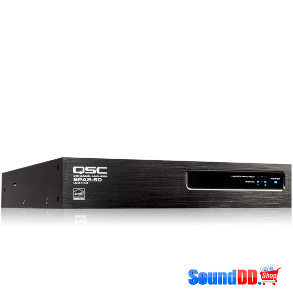QSC SPA2-60 EnergyStar Power Amplifier QSC SPA2-60 เครื่องขยายเสียง 2 ชาเเนล คลาส D 60 วัตต์ ที่ 8 โอมห์ QSC SPA2-60 เพาเวอร์แอมป์ ขยายเสียง