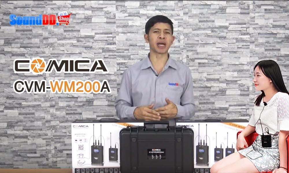รีวิว COMICA CVM-WM200A ชุดไมค์ไร้สายสำหรับกล้องวีดีโอ ย่าน UHF 80 ชาแนล เครื่องส่งสัญญาณพร้อมไมโครโฟน 2 ชุดและ ชุดเครื่องรับสัญญาณคู่ 1 ชุด ผลิตจากเหล็ก