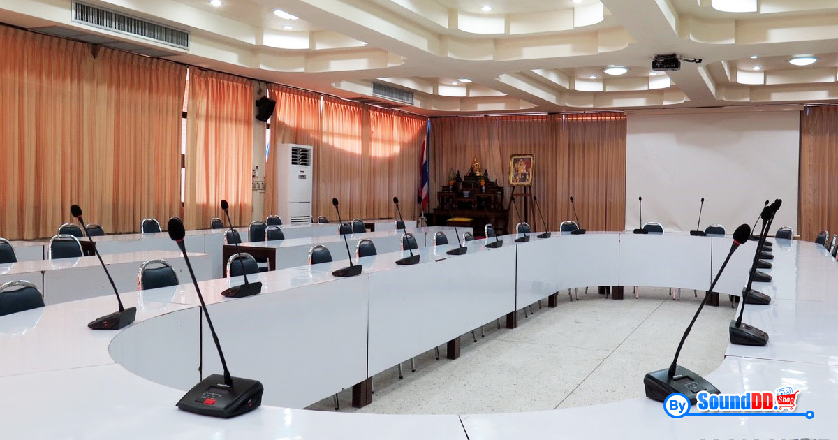 ผลงานการติดตั้ง ระบบเสียงห้องประชุม เทศบาลเมืองชะอำ จ.เพชรบุรี รับบริการออกแบบ และติดตั้ง ระบบเสียง และระบบภาพ ด้วยทีมงานมืออาชีพ