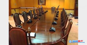 ผลงานการติดตั้ง ระบบเสียงห้องประชุม กระทรวงการต่างประเทศ รับบริการออกแบบ และติดตั้ง ระบบเสียง และระบบภาพ ด้วยทีมงานมืออาชีพ