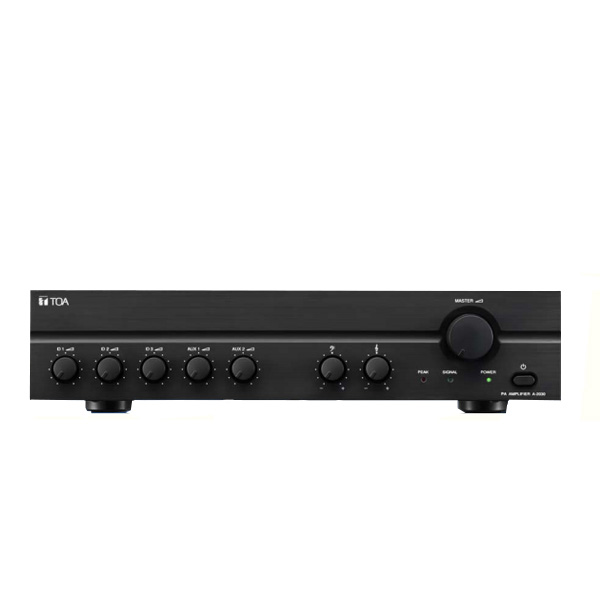 TOA A-2120 H Mixer Power Amplifier (H version) มิกเซอร์เซอร์แอมป์ แบบ 70V/100V 120 วัตต์ MONO 3 MIC,2 AUX TOA A-2120 H มิกเซอร์พร้อมแอมป์ขยายเสียง