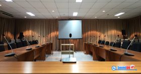 ผลงานการติดตั้ง ระบบเสียงห้องประชุม กองตรวจสอบคุณภาพสินค้าประมง-กรมประมง รับบริการออกแบบ และติดตั้ง ระบบเสียง และระบบภาพ ด้วยทีมงานมืออาชีพ