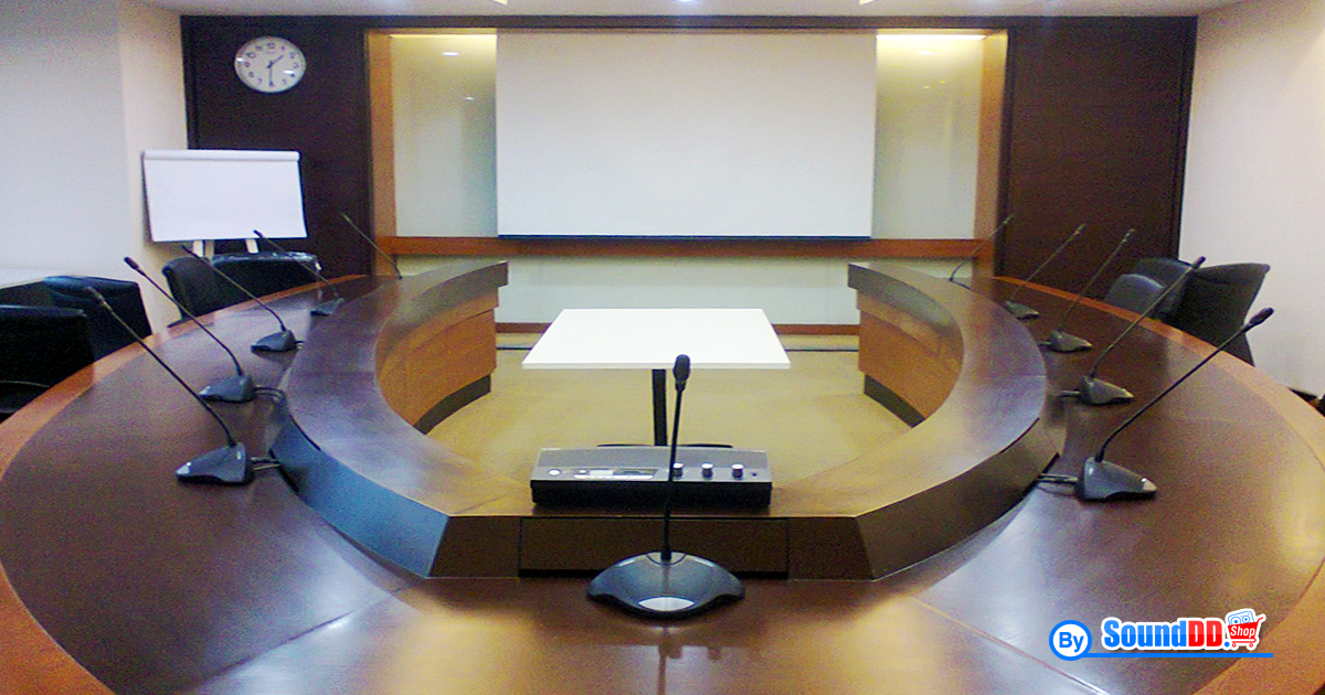 ผลงานการติดตั้ง ระบบเสียงห้องประชุม สถาบันคุณวุฒิวิชาชีพ รับบริการออกแบบ และติดตั้ง ระบบเสียง และระบบภาพ ไมโครโฟนห้องประชุม ด้วยทีมงานมืออาชีพ