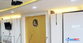 ผลงานการติดตั้ง ระบบเสียงห้องประชุม กองอำนวยการรักษาความมั่นคงภายในราชอาณาจักร (กอ.รมน.) รับบริการติดตั้ง ระบบเสียงห้องประชุม ไมค์ประชุม ระดับมืออาชัพ