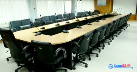 ผลงานการติดตั้ง ระบบเสียงห้องประชุม สำนักงานประปา สาขาประชาชื่น รับบริการออกแบบ และติดตั้ง ระบบเสียง และระบบภาพ ด้วยทีมงานมืออาชีพ