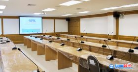 ผลงานการติดตั้ง ระบบเสียงห้องประชุม กรมการข้าว (สำนักเมล็ดพันธ์ข้าว) รับบริการออกแบบ และติดตั้ง ระบบเสียง และระบบภาพ เช่น ไมโครโฟนห้องประชุม