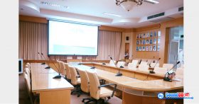 ผลงานการติดตั้ง ระบบเสียงห้องประชุม ศาลากลางจังหวัดสมุทรปราการ รับบริการออกแบบ และติดตั้ง ระบบเสียง และระบบภาพ ด้วยทีมงานมืออาชีพ