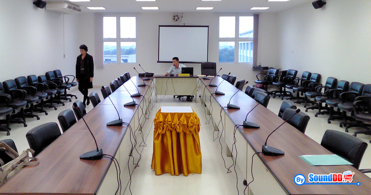 ผลงานการติดตั้ง ระบบเสียงห้องประชุม สรรพากร พื้นที่สมุทรปราการ 2 รับบริการออกแบบ และติดตั้ง ระบบเสียง ระบบภาพ ไมโครโฟนห้องประชุม ระบบ Live sound เวทีการแสดง