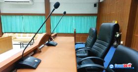 ผลงานการติดตั้ง ระบบเสียงห้องประชุม องค์การบริหารส่วนตำบลเกาะขนุน รับบริการออกแบบ และติดตั้ง ระบบเสียง และระบบภาพ ไมโครโฟนห้องประชุม Live sound เวทีการแสดง