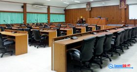 ผลงานการติดตั้ง ระบบเสียงห้องประชุม องค์การบริหารส่วนตำบลเกาะขนุน รับบริการออกแบบ และติดตั้ง ระบบเสียง และระบบภาพ ไมโครโฟนห้องประชุม Live sound เวทีการแสดง
