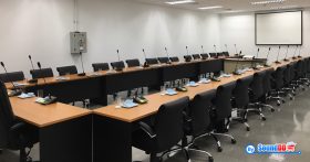 ผลงานการติดตั้ง ระบบเสียงห้องประชุม ศูนย์ไปรษณีย์ด่วนพิเศษกรุงเทพ รับบริการออกแบบ และติดตั้ง ระบบเสียง และระบบภาพ ด้วยทีมงานมืออาชีพ