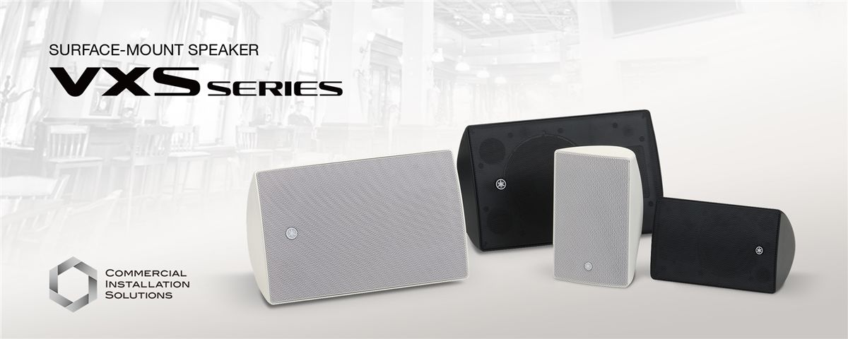 Surface Mount Speaker 5.25" cone woofer with a 0.75" soft dome tweeter YAMAHA VXS5 ตู้ลำโพงติดผนัง 5.25 นิ้ว 150 วัตต์ (สีดำ) VXS5 ลำโพงติดผนัง 5.25 นิ้ว