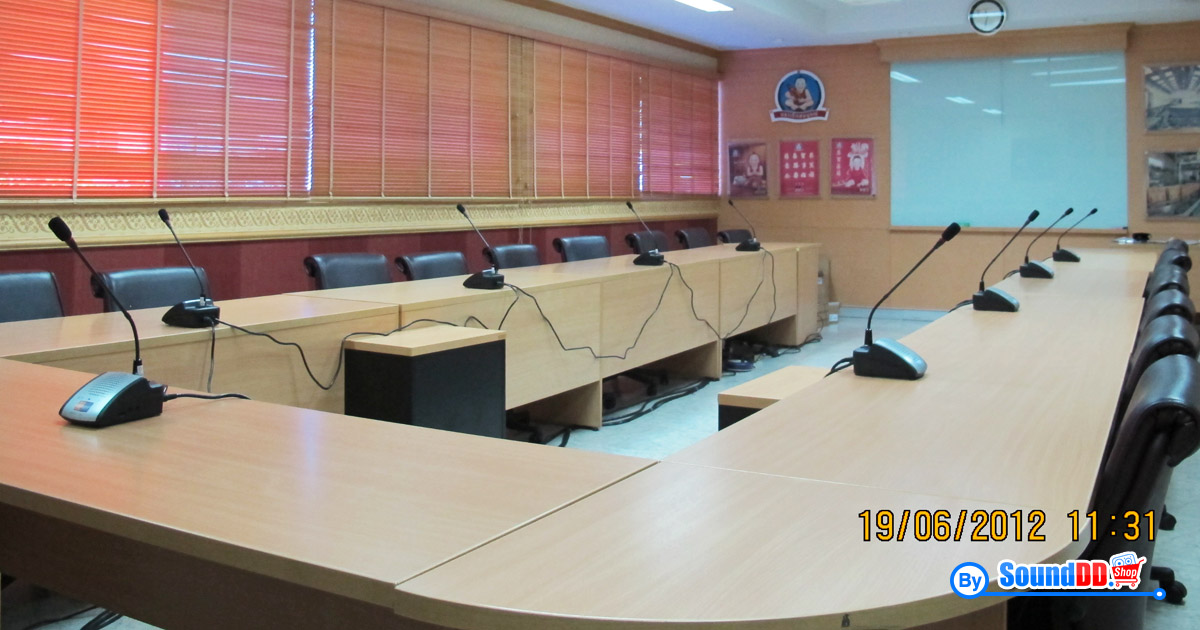 ผลงานการติดตั้ง ระบบเสียงห้องประชุม บริษัท หยั่น หว่อ หยุ่น จำกัด รับบริการออกแบบ และติดตั้ง ระบบเสียง และระบบภาพ ด้วยทีมงานมืออาชีพ