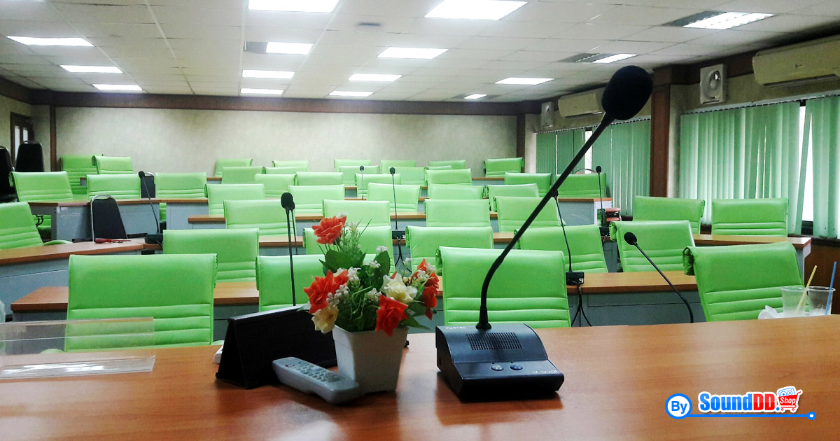 ผลงานการติดตั้ง ระบบเสียงห้องประชุม ไปรษณีย์ เกษตรศาสตร์ รับบริการออกแบบ และติดตั้ง ระบบเสียง และระบบภาพ ด้วยทีมงานมืออาชีพ