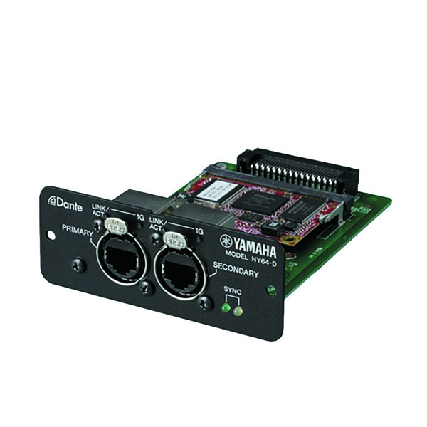 YAMAHA NY64-D Dante Digital Interface Card YAMAHA NY64-D Interface Card สำหรับมิกเซอร์ Series TF NY64-D Dante Digital ของแท้