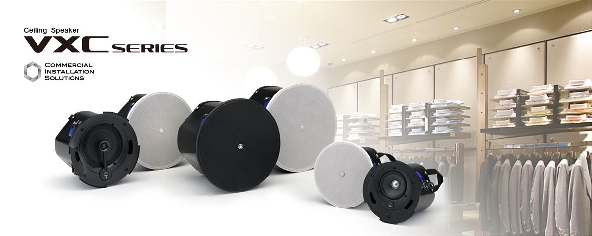 Ceiling speaker Full-range loudspeaker with a 4" driver (สีดำ) YAMAHA VXC4 ตู้ลำโพงติดผนัง ขนาด 4 นิ้ว 120 วัตต์ (สีดำ) YAMAHA VXC4 ลำโพงติดผนัง 4 นิ้ว