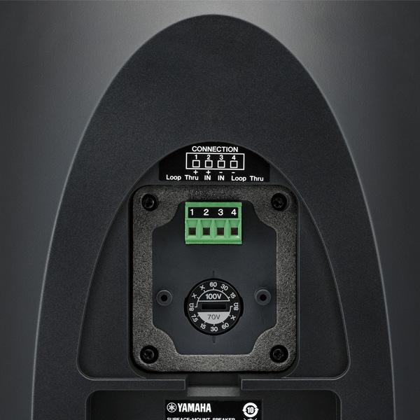 Surface Mount Speaker 5.25" cone woofer with a 0.75" soft dome tweeter YAMAHA VXS5 ตู้ลำโพงติดผนัง 8 นิ้ว 180 วัตต์ (สีดำ) VXS5 ลำโพงติดผนัง 8 นิ้ว