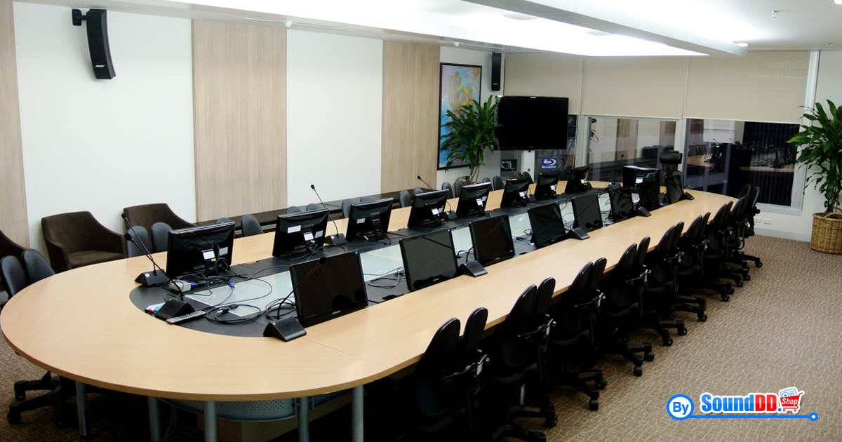 ผลงานการติดตั้ง ระบบเสียงห้องประชุม สำนักงานใหญ่ บริษัท ไทยซัมซุง อิเลคโทรนิคส์ จำกัด รับบริการออกแบบ และติดตั้ง ระบบเสียง และระบบภาพ ด้วยทีมงานมืออาชีพ