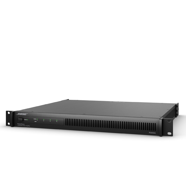 BOSE PowerShare PS404A เครื่องขยายเสียง 4 ชาเเนล คลาส A 400 วัตต์ ที่ 4-8 โอมห์ 70/100V PowerShare PS404A เพาเวอร์แอมป์ ขยายเสียง