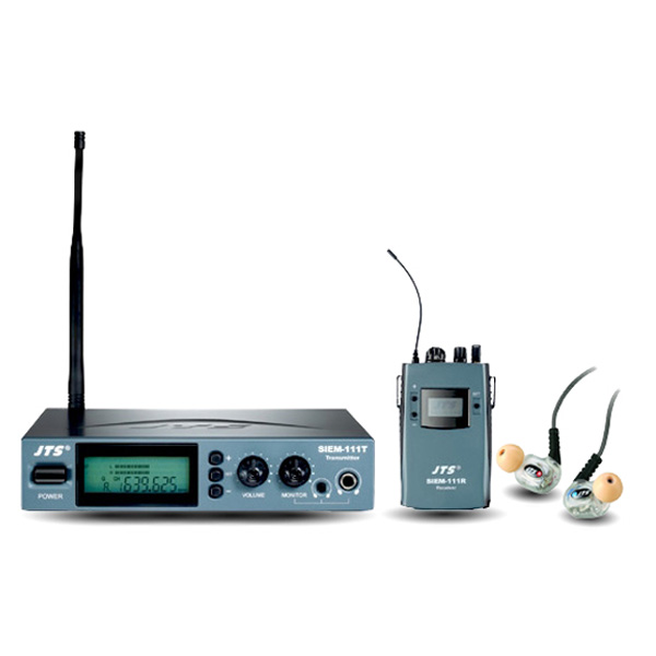 JTS SIEM-111T/SIEM-111R/IE-6 ชุดหูฟังมอนิเตอร์ ไร้สาย เครื่องรับ/ส่ง พร้อมหูฟัง สำหรับงาน มอนิเตอร์เสียงบนเวที เครื่องส่ง และเครื่องรับ