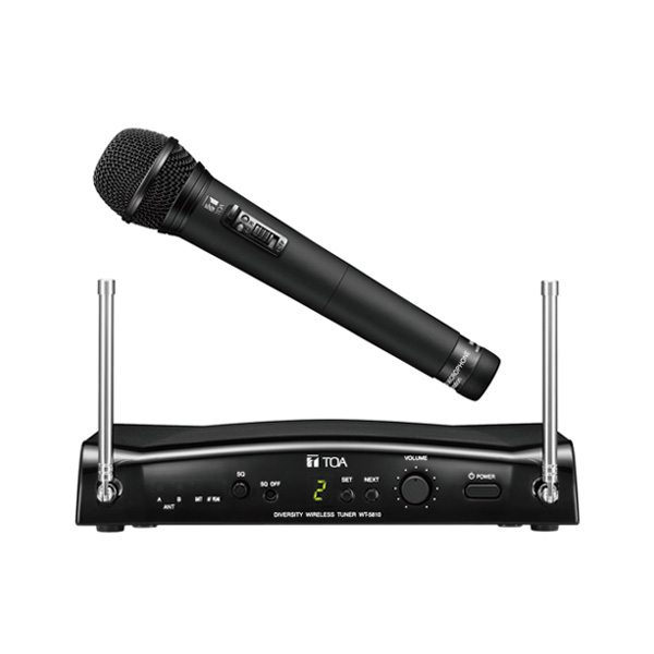 TOA WS-5265 Wireless Microphone Set Handheld 16Ch, Dynamic Microphone TOA WS-5265 ชุดไมค์ลอยเดี่ยวแบบมือถือ ย่าน UHF TOA WS-5265 Hand-Held