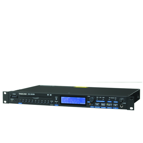 TASCAM CD-500B Single-rackspace CD Player with Balanced Out TASCAM CD-500B เครื่อง เล่น CD Player TASCAM CD-500B Player จากแบรนด์