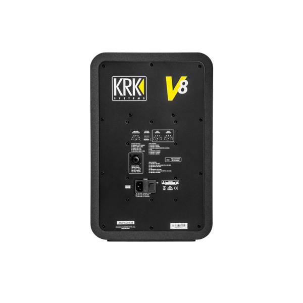 KRK V8 Series 4 Powered Reference Monitors KRK V8 ตู้ลำโพงมอนิเตอร์สตูดิโอมีแอมป์ในตัว 8 นิ้ว 2ทาง 230 วัตต์ KRK V8 ลำโพงมอนิเตอร์สตูดิโอมีแอมป์ในตัว