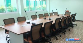 ผลงานการติดตั้ง ระบบเสียงห้องประชุม บริษัท ริเวอร์ เอนจิเนียริ่ง จำกัด รับบริการออกแบบ และติดตั้ง ระบบเสียง และระบบภาพ ด้วยทีมงานมืออาชีพ