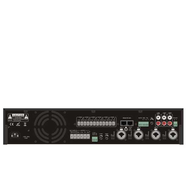 ITC TI-3506S 6 Zones Mixer Amplifier with MP3 ITC TI-3506S มิกเซอร์แอมป์ 350 วัตต์ MONO 4 MIC ITC TI-3506S Mixer Amplifier