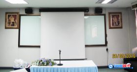 ผลงานการติดตั้ง ระบบเสียง ห้องประชุมสัมมนา บริษัท ไทยร่มเกล้า จำกัด รับบริการออกแบบ และติดตั้ง ระบบเสียง และระบบภาพ เช่น ระบบเสียงห้องประชุม