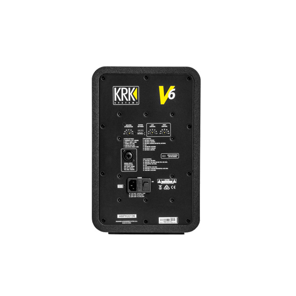 KRK V6 Series 4 Powered Reference Monitors KRK V6 ตู้ลำโพงมอนิเตอร์สตูดิโอมีแอมป์ในตัว 6.5 นิ้ว 2ทาง 155 วัตต์ KRK V6 ลำโพงมอนิเตอร์สตูดิโอมีแอมป์ในตัว