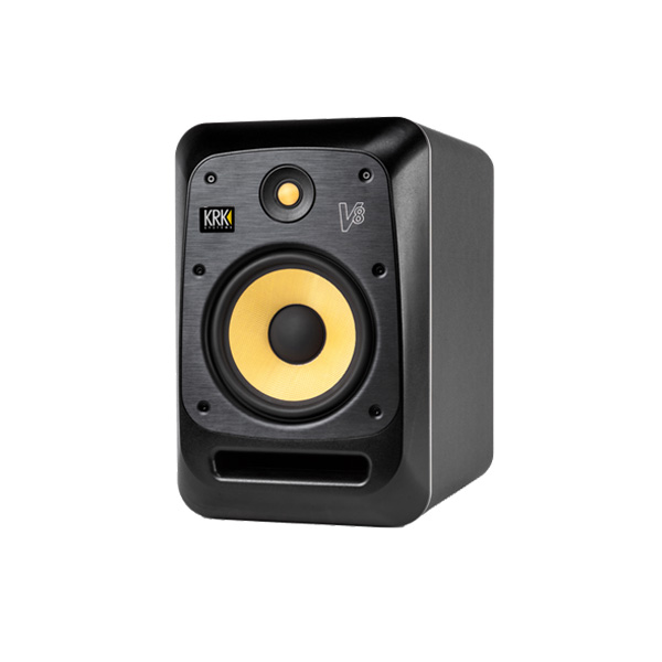 KRK V8 Series 4 Powered Reference Monitors KRK V8 ตู้ลำโพงมอนิเตอร์สตูดิโอมีแอมป์ในตัว 8 นิ้ว 2ทาง 230 วัตต์ KRK V8 ลำโพงมอนิเตอร์สตูดิโอมีแอมป์ในตัว
