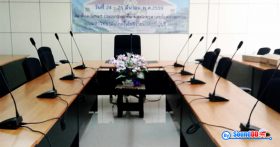 ผลงานการติดตั้ง ระบบเสียงห้องประชุม มหาวิทยาลัยราชมงคลธัญบุรี รับบริการออกแบบ และติดตั้ง ระบบเสียง และระบบภาพ เช่น ระบบเสียงห้องประชุม