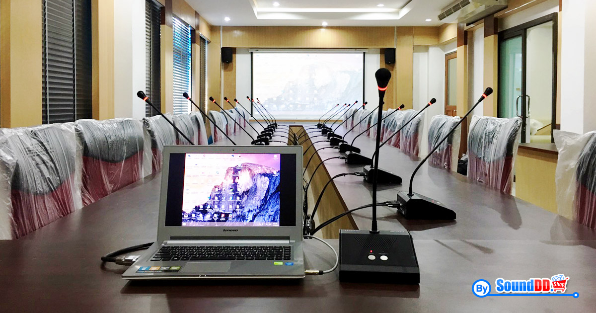 ผลงานการติดตั้ง ระบบเสียงห้องประชุม ชุมนุมสหกรณ์เครดิตยูเนี่ยนแห่งประเทศไทยจำกัด รับบริการออกแบบ และติดตั้ง ระบบเสียง และระบบภาพ เช่น ระบบเสียงห้องประชุม