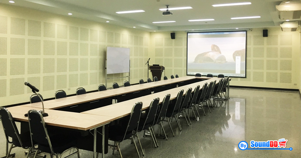 ผลงานการติดตั้ง ระบบเสียง และภาพ ห้องประชุมสัมมนา บริษัท พาร์เวล อินเตอร์เนชั่นแนล จํากัด รับบริการออกแบบ และติดตั้ง ระบบเสียง และระบบภาพ ด้วยทีมงานมืออาชีพ