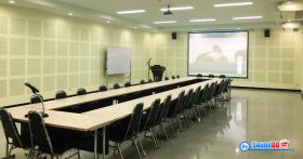 ผลงานการติดตั้ง ระบบเสียง และภาพ ห้องประชุมสัมมนา บริษัท พาร์เวล อินเตอร์เนชั่นแนล จํากัด รับบริการออกแบบ และติดตั้ง ระบบเสียง และระบบภาพ ด้วยทีมงานมืออาชีพ