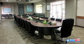 ผลงานการติดตั้ง ระบบเสียงห้องประชุม แขวงทางหลวง จังหวัดสมุทรปราการ รับบริการออกแบบ และติดตั้ง ระบบเสียง และระบบภาพ เช่น ระบบเสียงห้องประชุม
