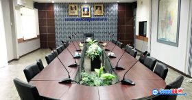 ผลงานการติดตั้ง ระบบเสียงห้องประชุม แขวงทางหลวง จังหวัดสมุทรปราการ รับบริการออกแบบ และติดตั้ง ระบบเสียง และระบบภาพ เช่น ระบบเสียงห้องประชุม