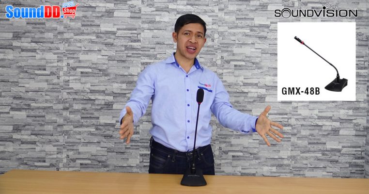 รีวิว SOUNDVISION GMX-48B เป็นไมโครโฟนสำหรับตั้งโต๊ะ ให้คุณภาพเสียงอย่างดี ด้วยเทคโนโลยีระดับสูง และยังตอบสนองย่านความถี่ที่ยืดหยุ่นอีกด้วย