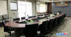 ผลงานการติดตั้ง ระบบเสียงห้องประชุม แขวงทางหลวง จังหวัดสมุทรปราการ รับบริการออกแบบ และติดตั้ง ระบบเสียง และระบบภาพ เช่น ระบบเสียงห้องประชุม